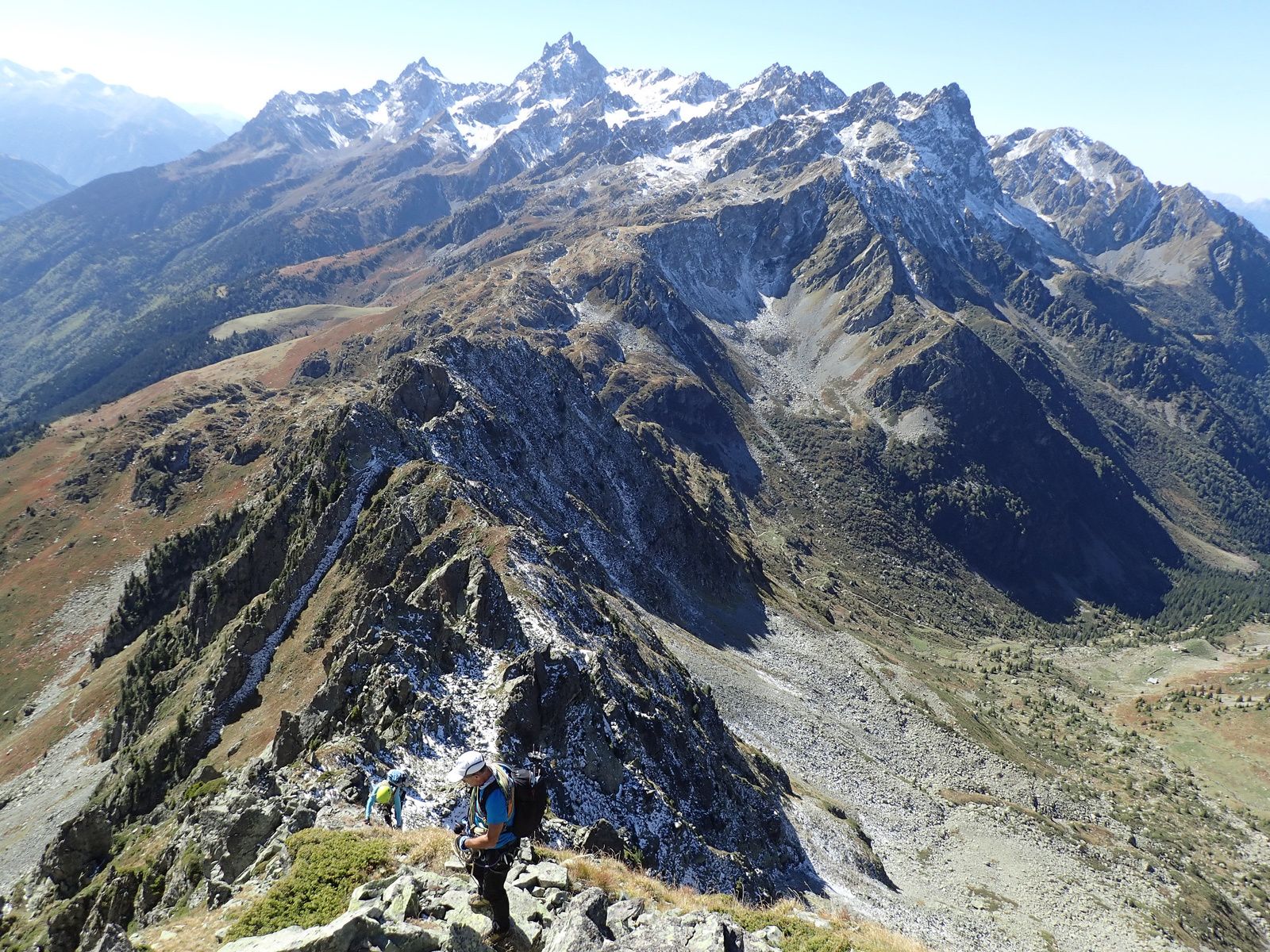 Pic du Pin: Traversée des arêtes 2/3