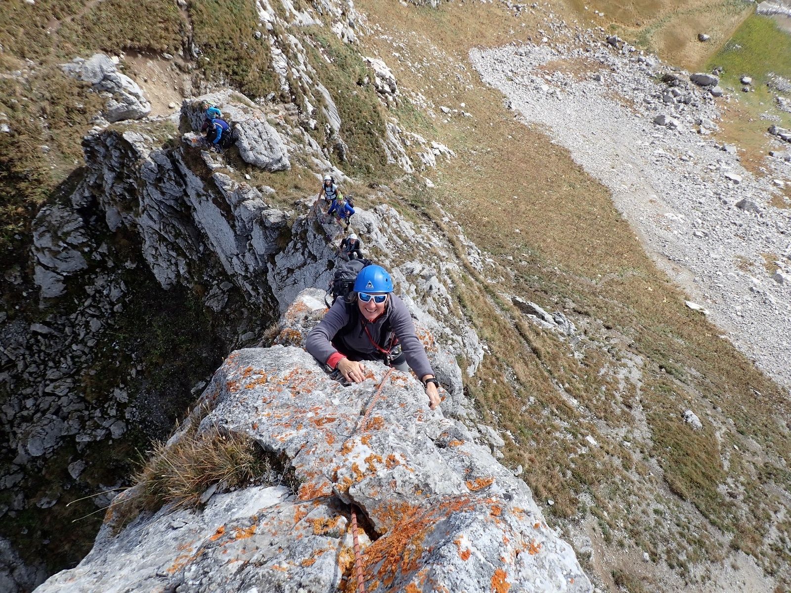 Dent du Velan: Traversée des arête + escalade de la Dent Ouest 1/2
