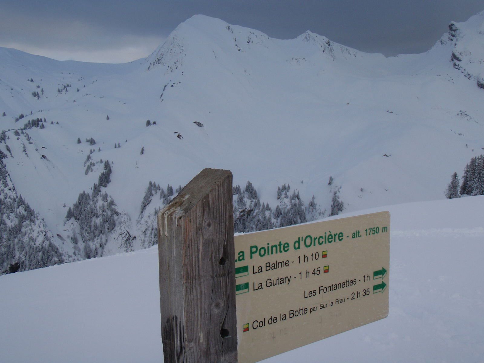Pointe d'Orsière: Depuis le Torchon