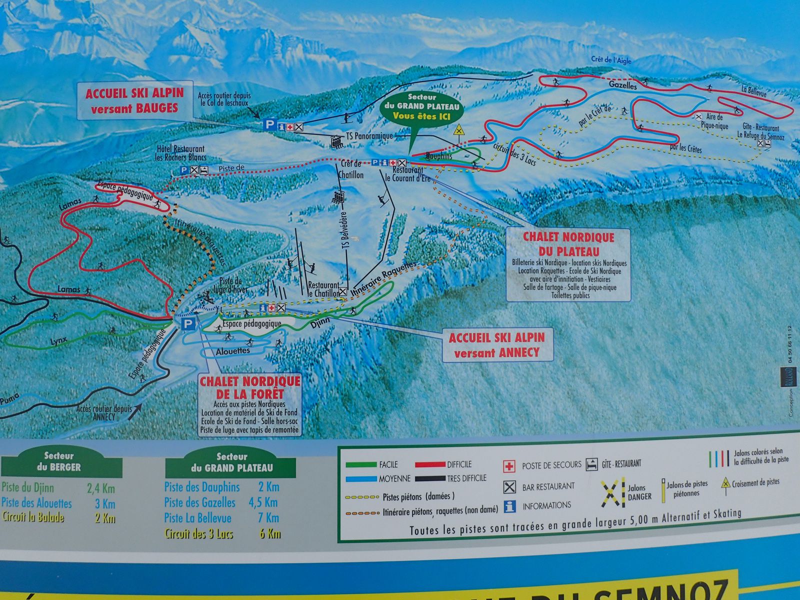 Le Semnoz: Circuit du Plateau (le circuit moyen) - Plaisir des cimes