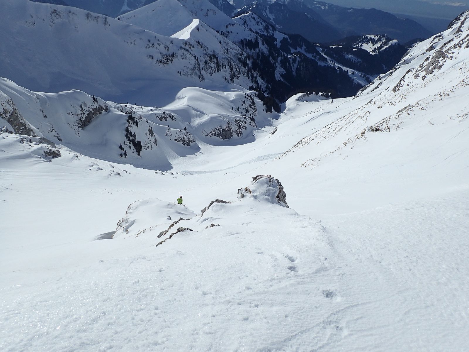 Dent d'Oche: Couloir du Pierrier + Col de Planchamp 3/3