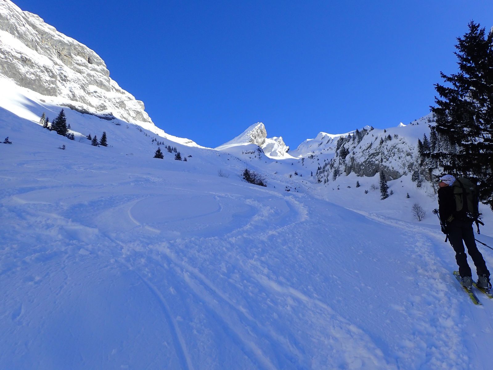 Dent du Châtelet: Face Nord-Ouest 1/2