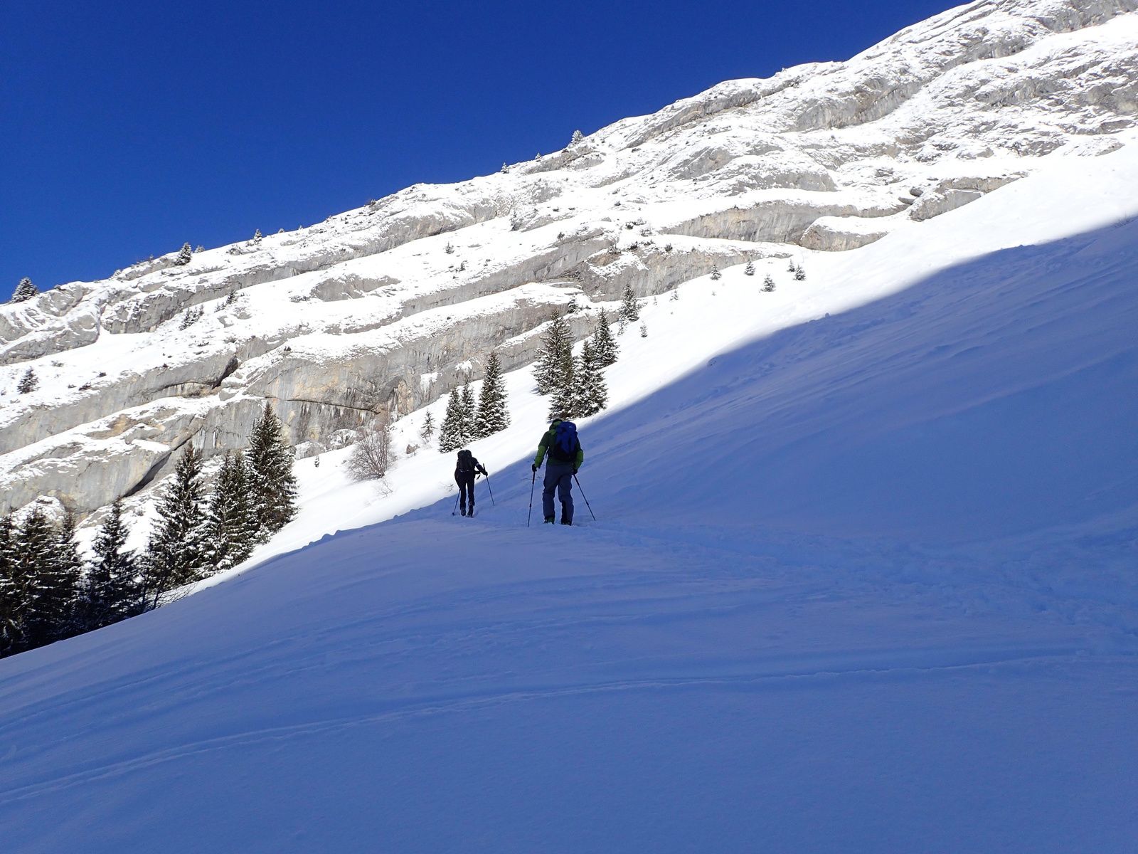 Dent du Châtelet: Face Nord-Ouest 1/2