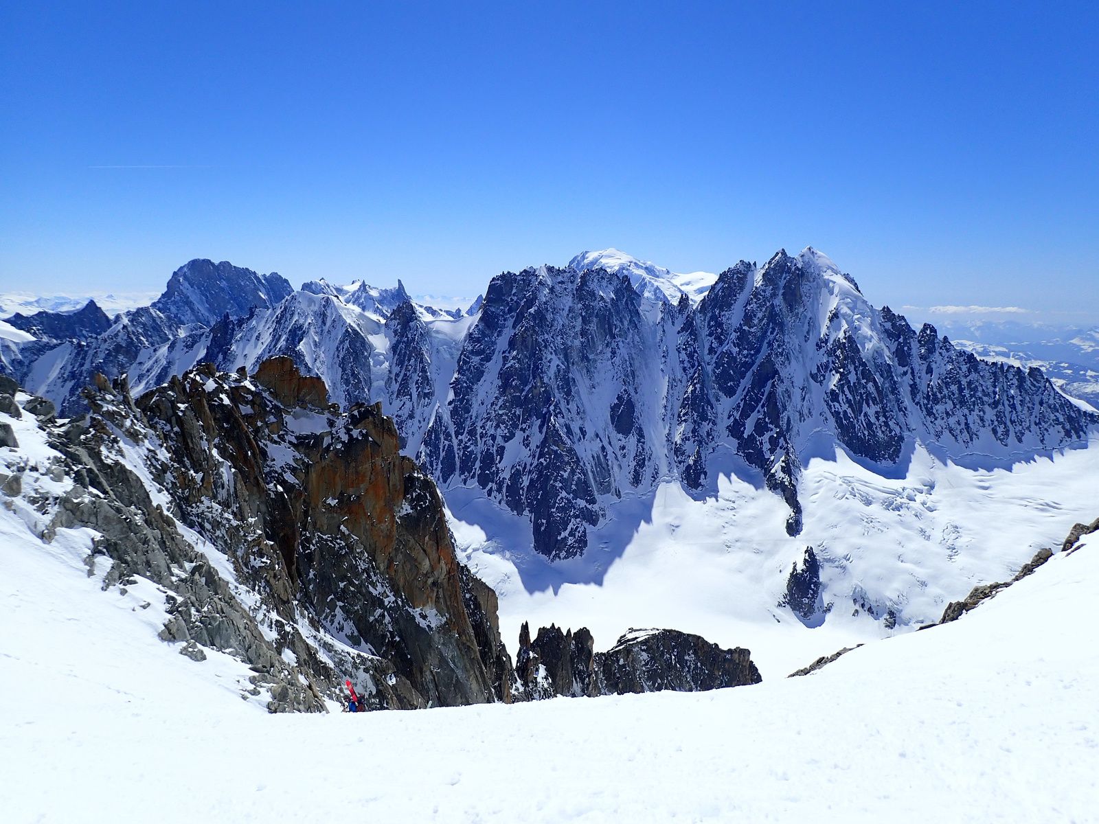 Aiguille d'Argentière: Par le Glacier du Milieu 2/3