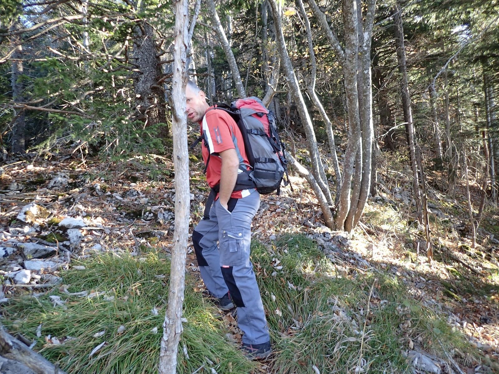 Rocher du Béard (secteur Beau comme un rêve): Les sons trop longs des pitons de l'automne