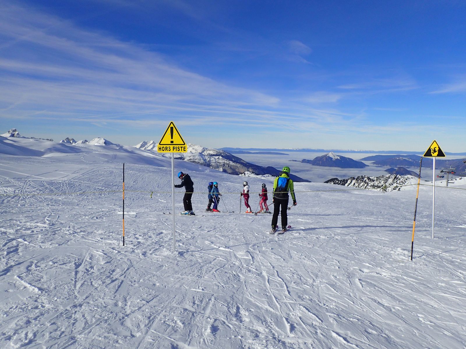 Snowboard et ski à Flaine