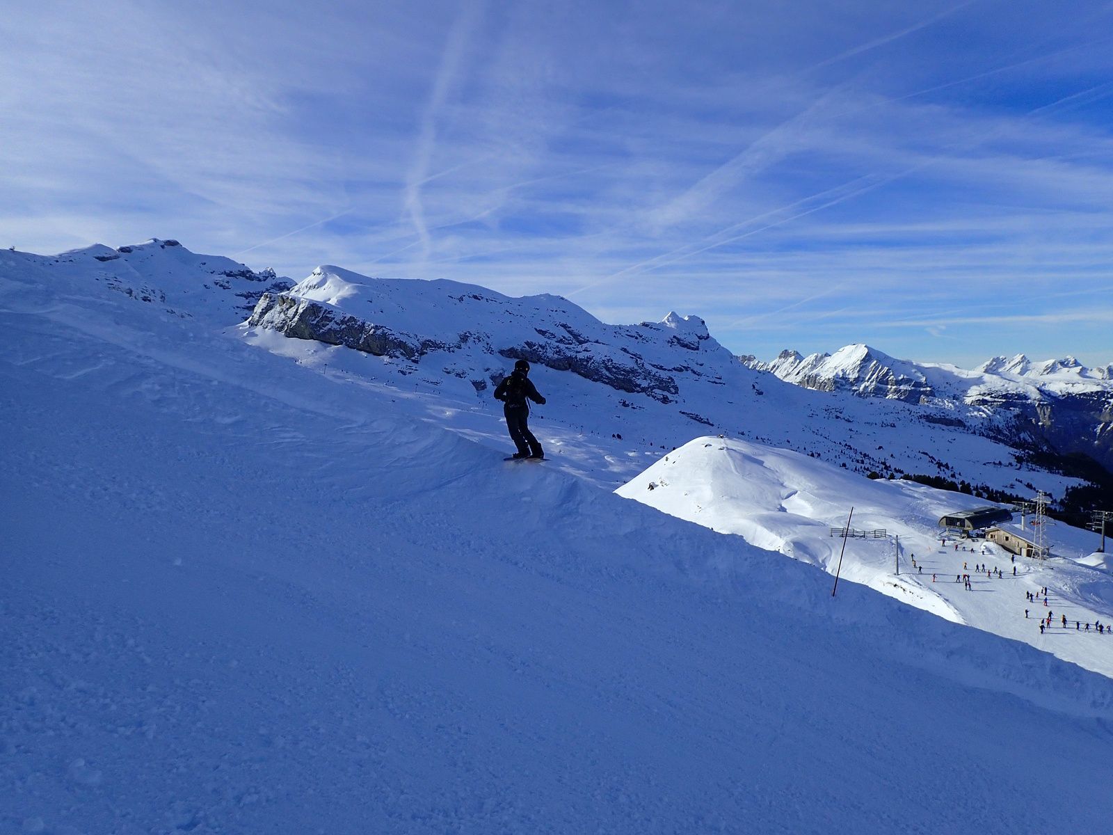 Snowboard et ski à Flaine