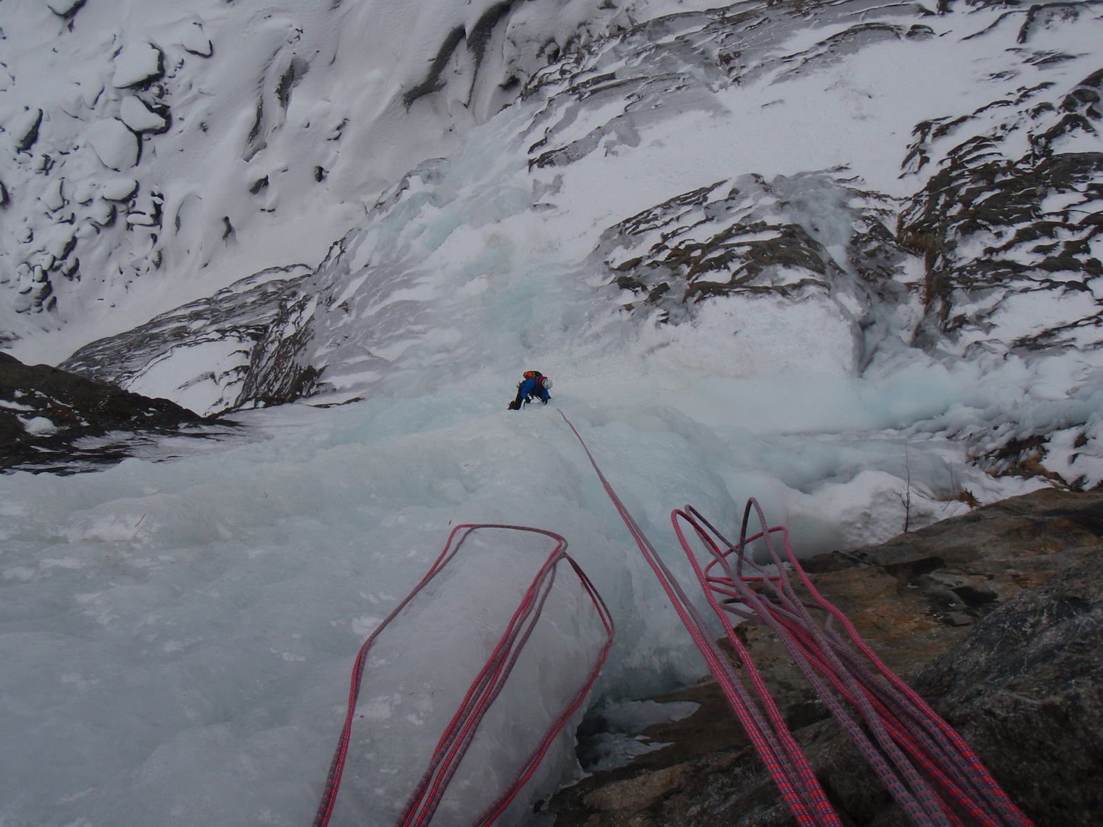 Cascade de glace d'Argentière: Mur Dent de la Mer; Déferlante