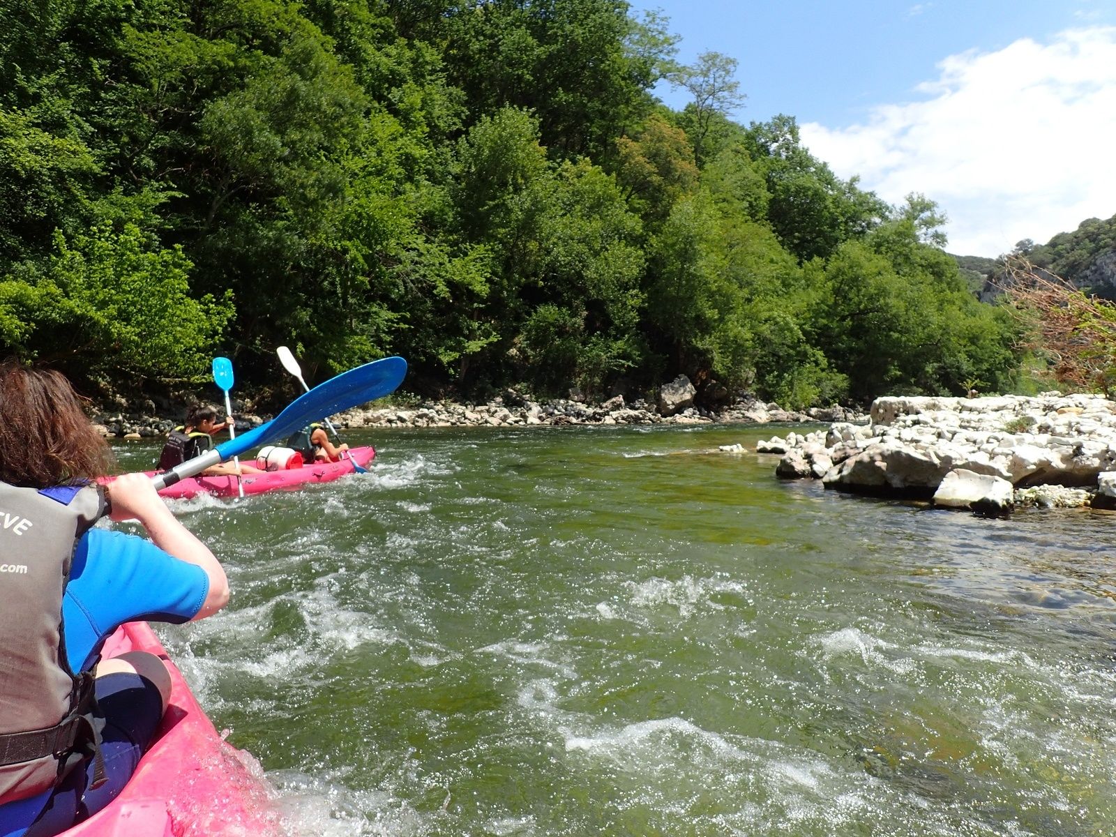 Vallon-Pont-d'Arc : Descente de l'Ardèche en kayak (13km)