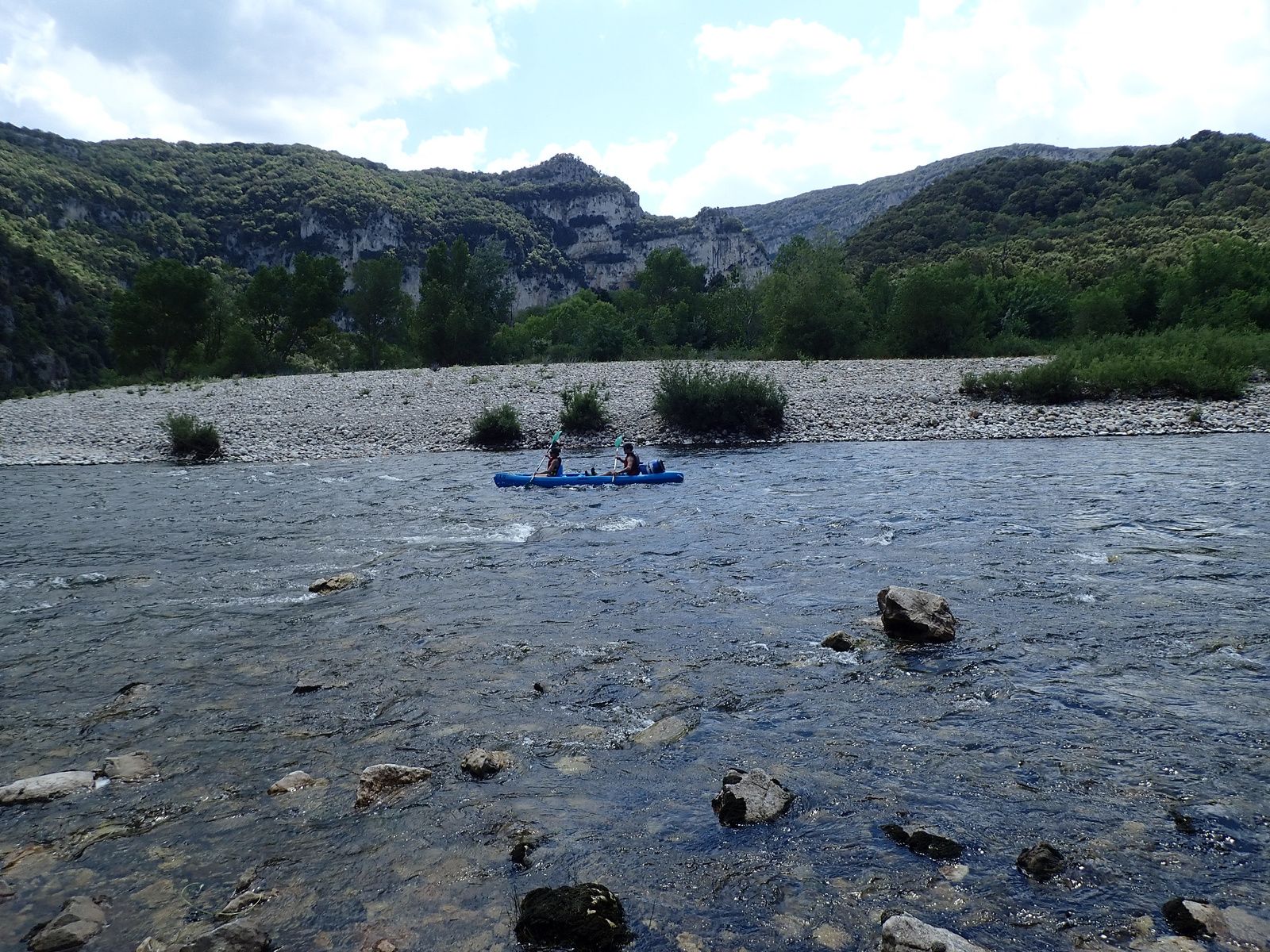 Vallon-Pont-d'Arc : Descente de l'Ardèche en kayak (13km)