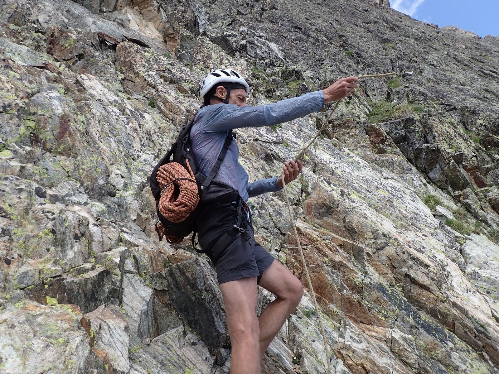 Aiguilles de l'Argentière : Traversée orientale des Grandes Aiguilles 3/3