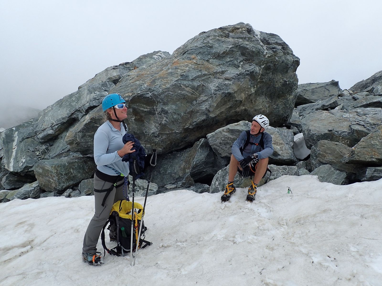Aiguilles de l'Argentière : Traversée orientale des Grandes Aiguilles 3/3