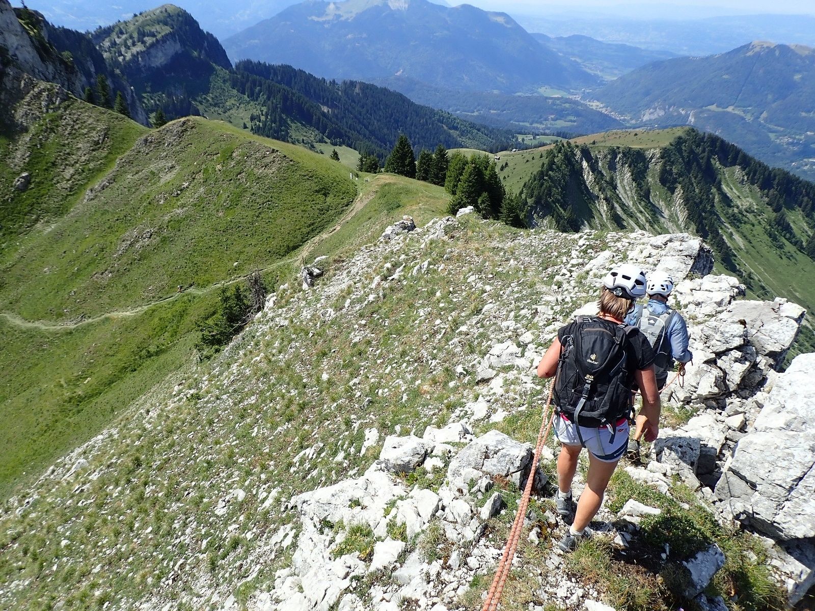 Le Roc de la Tournette : Arête sud-ouest depuis la Chèvrerie 2/2