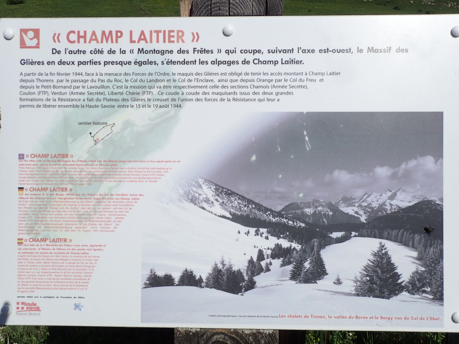 Montagne de Sous-Dine : Depuis le Col des Glières 1/2