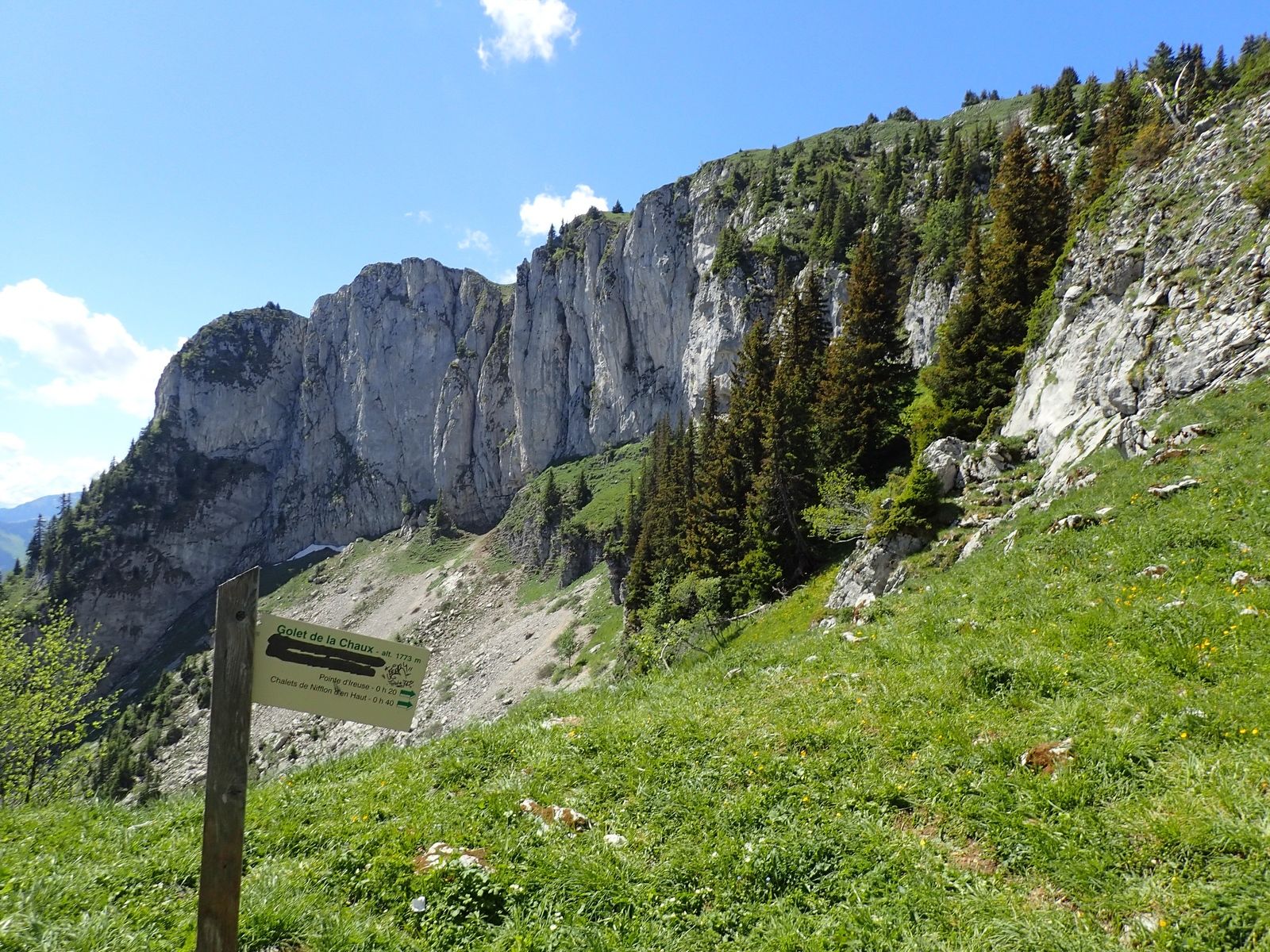 Pointe d'Ireuse : Depuis les Chalets de la Buchille 1/2