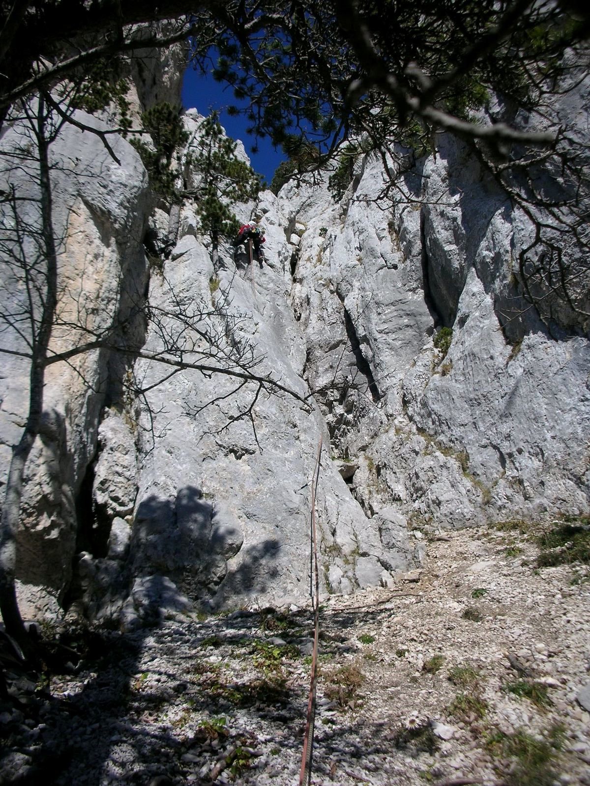 Rochers de Leschaux : Les collégiens