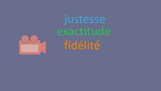 Unisciel: Justesse, exactitude, fidélité