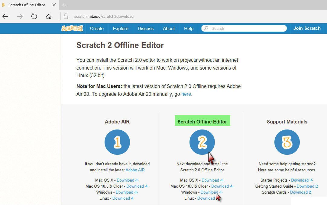 #Atelier1 Scratch : #Téléchargement