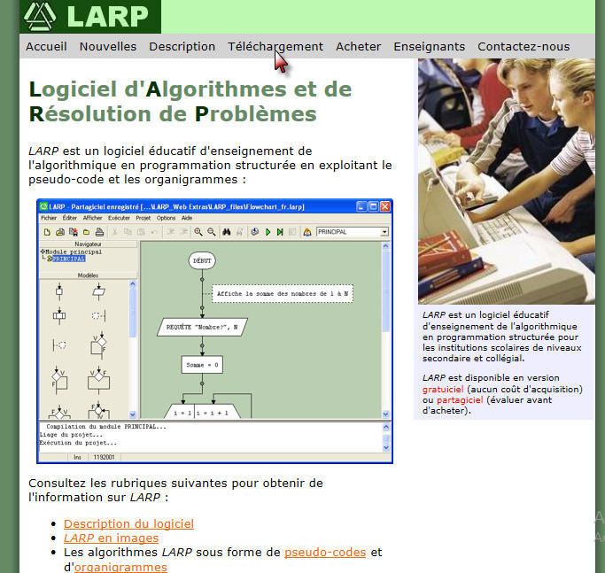 #Atelier Algorithmique : #Télechargement de Larp