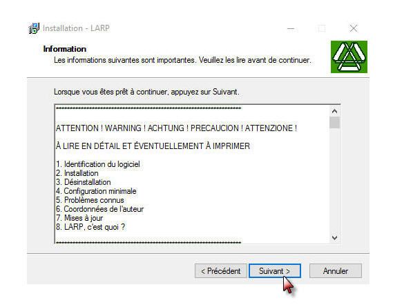 Poursuivez en faisant Suivant (Figure 3). Il s'en suivra la fenêtre ci-dessous (Figure 4). À ce stade, vous êtes tenu d'accepter les termes du contrat de licence utilisateur pour pouvoir continuer l'installation. Sinon, faites bien évidemment Annuler pour tout arrêter. Rien ne vous oblige à accepter ce contrat. Vous êtes en effet libre comme l'air