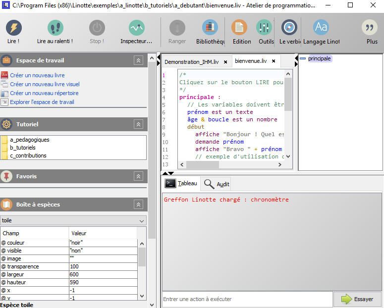#TutorielLinotte - Initiation à la programmation : #Atelier_1 - Installation