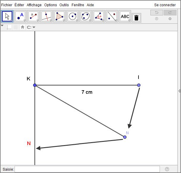 Construction d'un triangle rectangle isocèle avec le compas - Atelier #1 - Le tracé