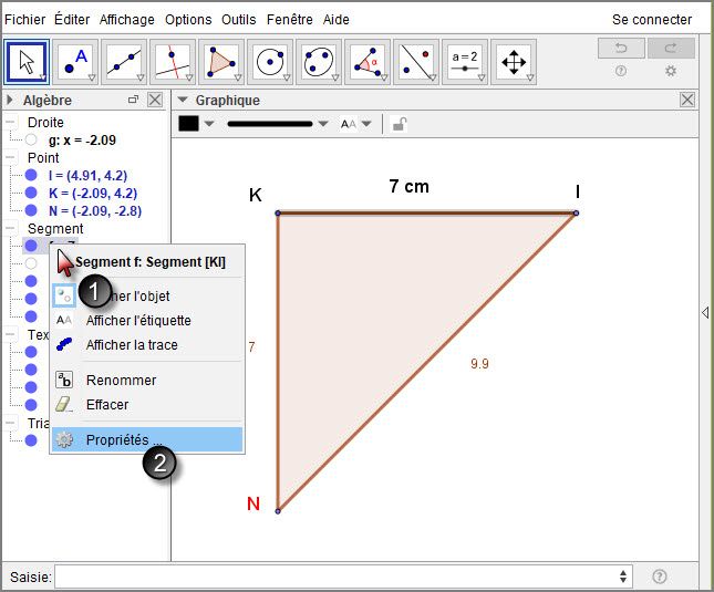 Construction d'un triangle rectangle isocèle avec le compas - Atelier #1 - Le tracé
