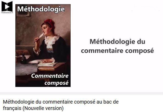 Méthodologie du commentaire composé au bac de français