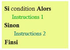 Les instructions conditionnelles #2