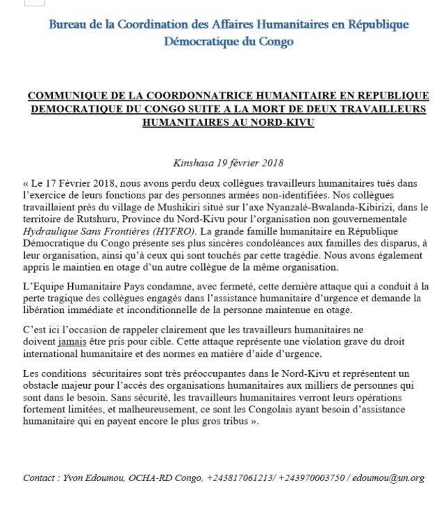 Communiqué de HYFRO