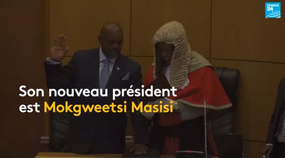 Mokgweetsi Masisi investi président