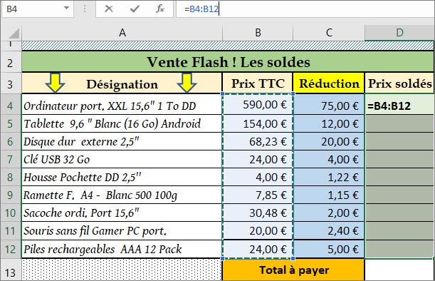 AP #5 : Fonction Somme (formule matricielle) - Éléments de réponse - Figure 3
