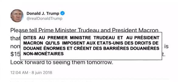 Commerce : Trump attaque la France et le Canada en amont du G7