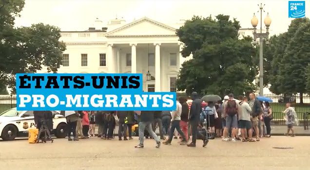 Etats Unis, les pro-migrants manifestent