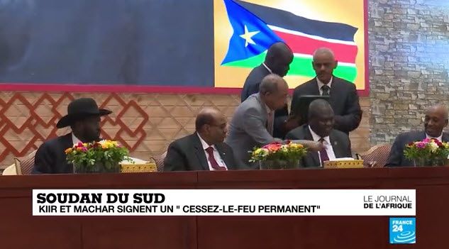Soudan du Sud, Kiir et Machar signent un "cessez-le-feu permanent"