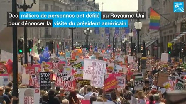 À Londres, "la fête à Trump"