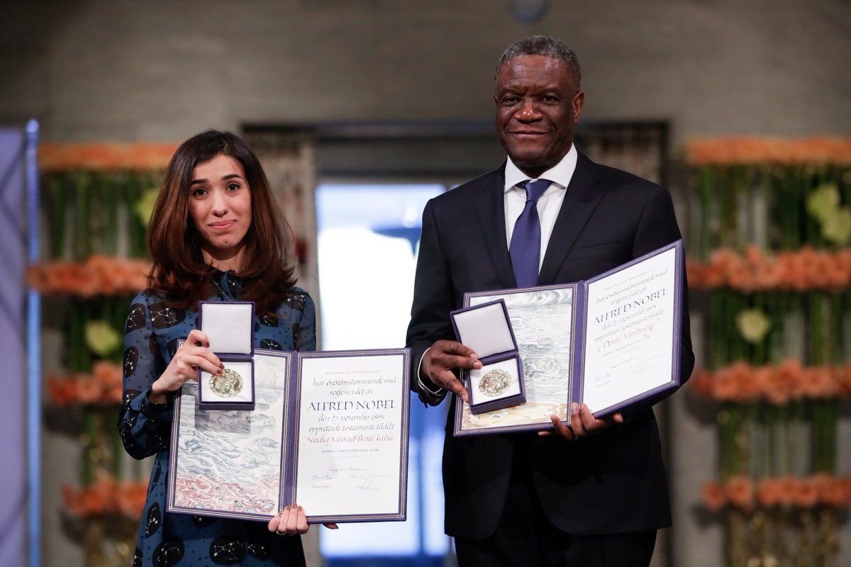 Prix Nobel de la Paix : Nadia Murad & Denis Mukwege