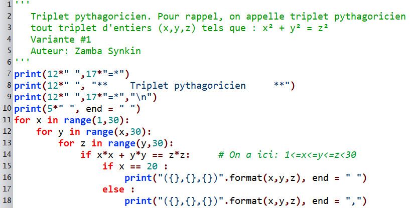 Scripts divers - Séquence #4. Élément de réponse #5