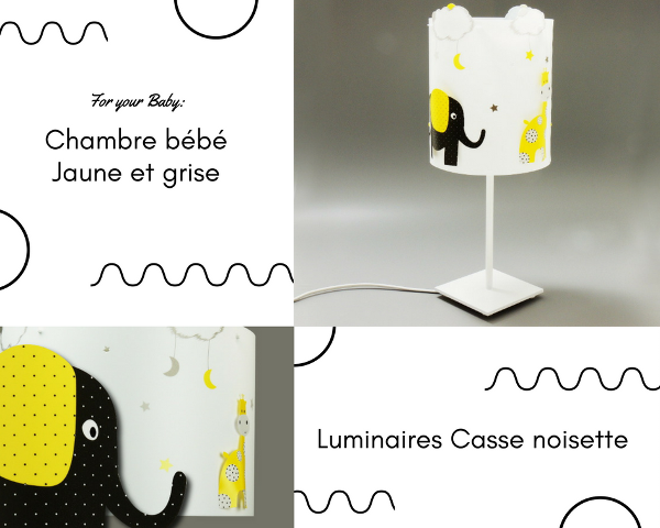 Déco chambre bébé fille : Suspension et applique - Casse noisette fabrique  ses lampes enfant en France