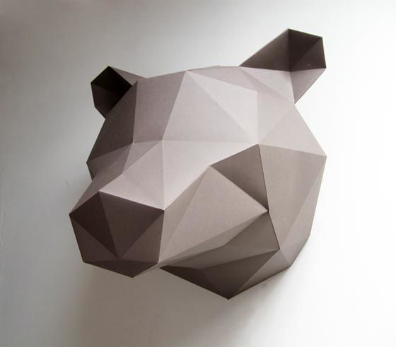 DIY - Trophées animaux en origami - Maman fait des affaires