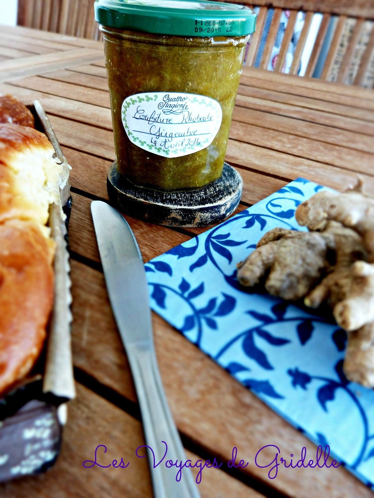 Confiture de Rhubarbe au Gingembre Les Voyages de Gridelle