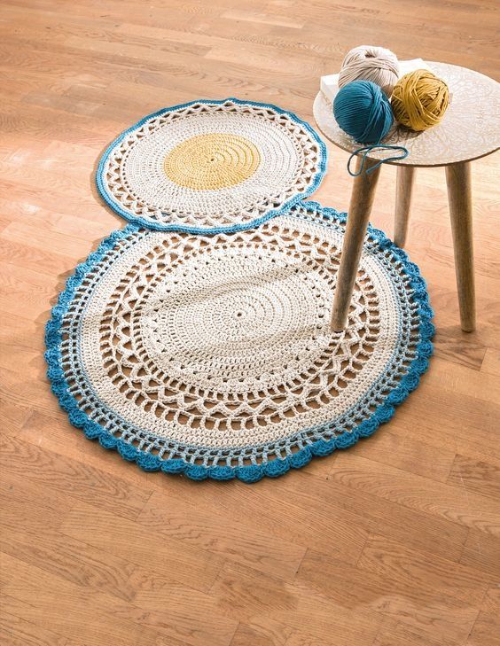 Patrons et modèles gratuits des tapis au crochet