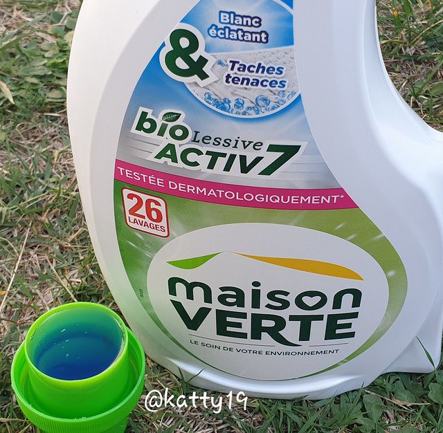 Test de la lessive Bioactiv7 de Maison Verte - Le blog de mes loisirs