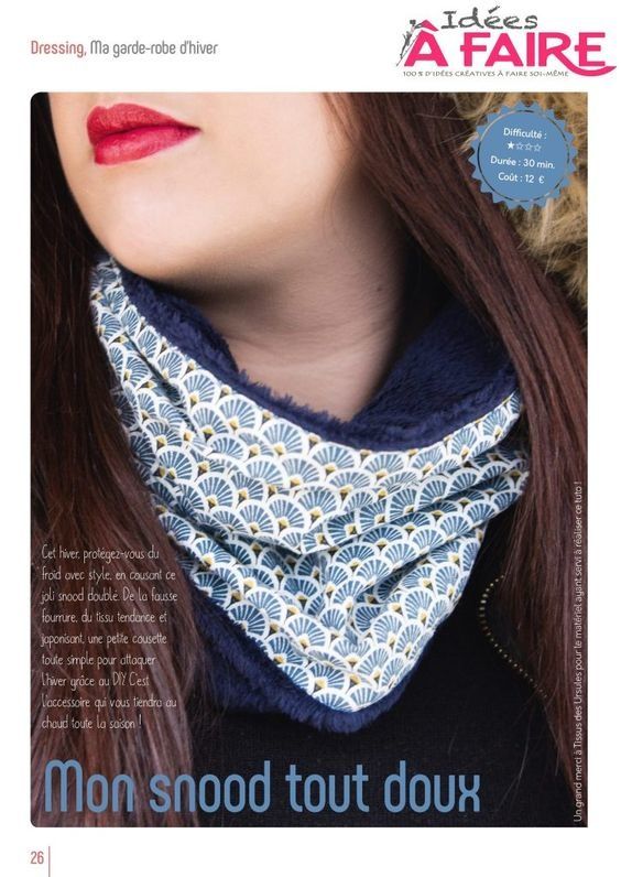 Couture : Tutos écharpe et snood (2)