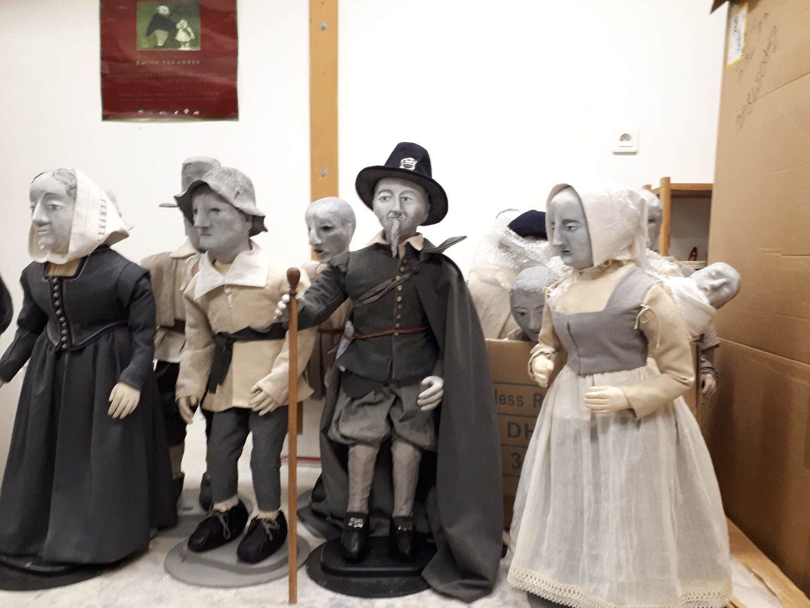 Les marionnettes du spectacle de Commémoration "Olivier de Serres"