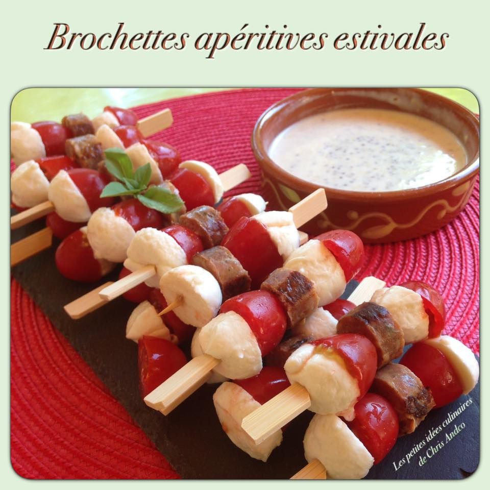 Brochettes apéritives estivales - Les petites idées culinaires de Chris  Andco
