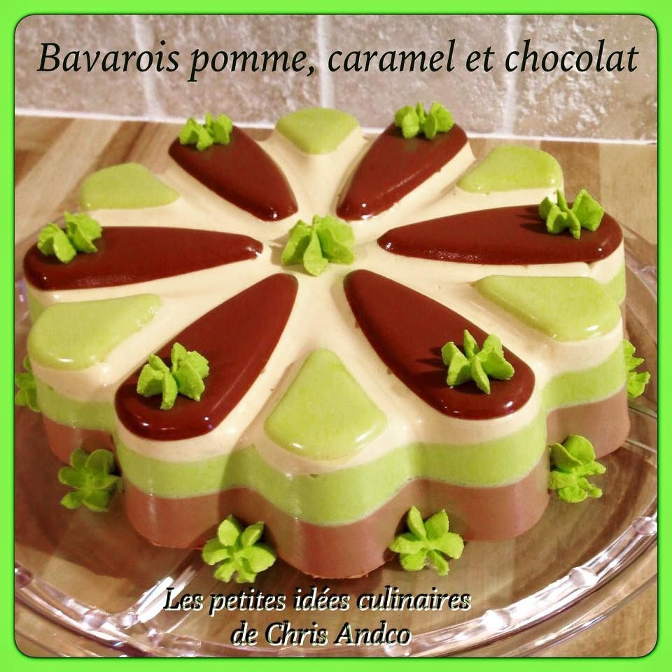 Bavarois pomme caramel chocolat