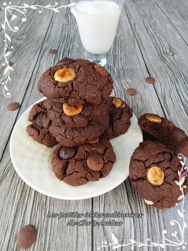 Cookies vegan 3 chocolats