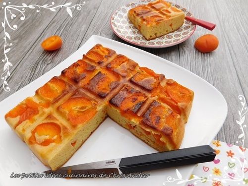 gateau de semoule aux abricots