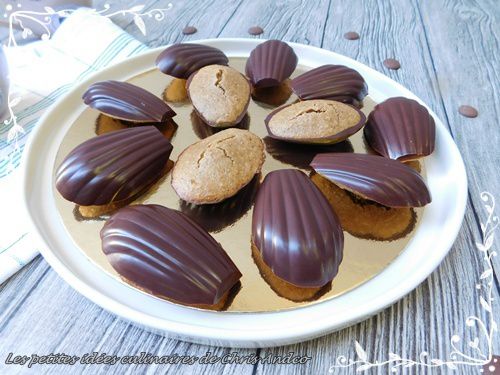 Madeleines healthy coques chocolat